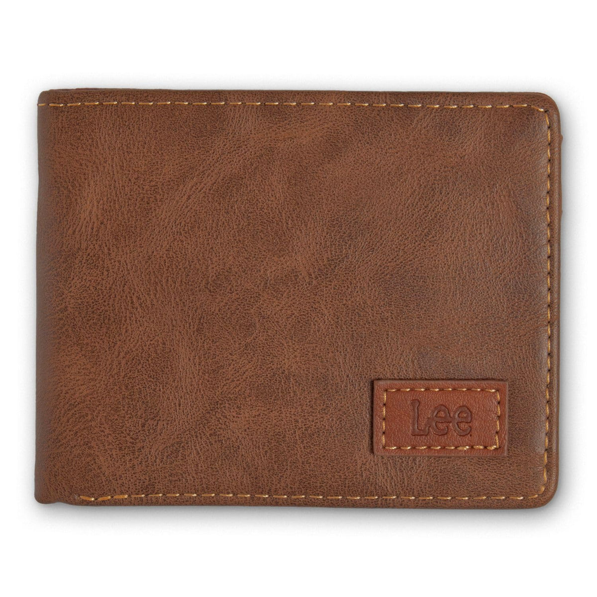 Men’s Bifold Wallet Slim Casual Everyday Minimalist Cash and Card Holder (Brown) by Lee – one size, Synthetic, Brown, Model AQ-LEWA85002-BRN