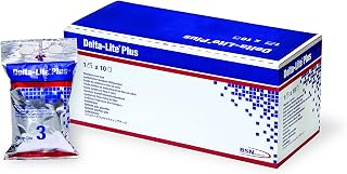 BSN Medical 7345876 Delta Lite Plus Fiberglass Cast Tape, 3" x 4 Yard Size, Orange, Pack of 10