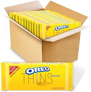 Oreo Thins Golden Sandwich Cookies Family Size, 12-13.1 oz Packs