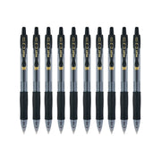 G2 Retractable Gel Ink Roller Ball Pens by PILOT – 1 Count (Pack of 10), Rubber, Black, Pack of 10, Model 31237