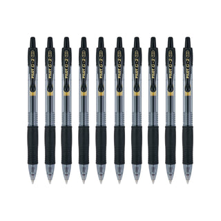 G2 Retractable Gel Ink Roller Ball Pens by PILOT – 1 Count (Pack of 10), Rubber, Black, Pack of 10, Model 31237