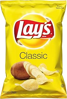 Lay's Potato Chips, Classic, 10 Ounce (Pack of 4)