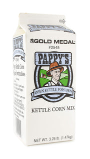 Pappy's Kettle Corn Popcorn Mix by Gold Medal – 1 Count (Pack of 6), Pack of 6