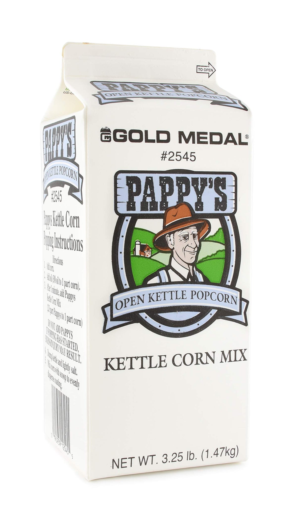 Pappy's Kettle Corn Popcorn Mix by Gold Medal – 1 Count (Pack of 6), Pack of 6