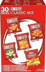 Cheez-It Cheese Crackers, Baked Snack Crackers, Office and Kids Snacks, Variety Pack, 28.74oz Box (30 Packs)