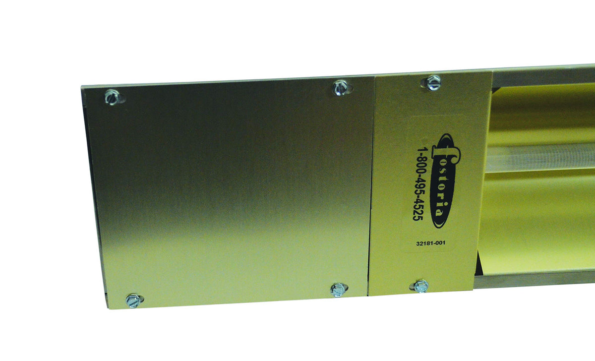 Fostoria 57 x 6 x 6.5 inches / 208V / Direct Wire / Stainless Steel Heaters & Accessories