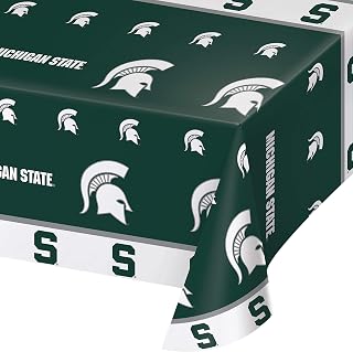 Creative Converting Michigan State University Plastic Tablecloths, 3 ct