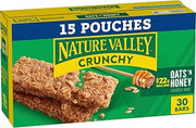 Nature Valley Crunchy Granola Bars, Oats & Honey, 30 ct, 22.35 oz
