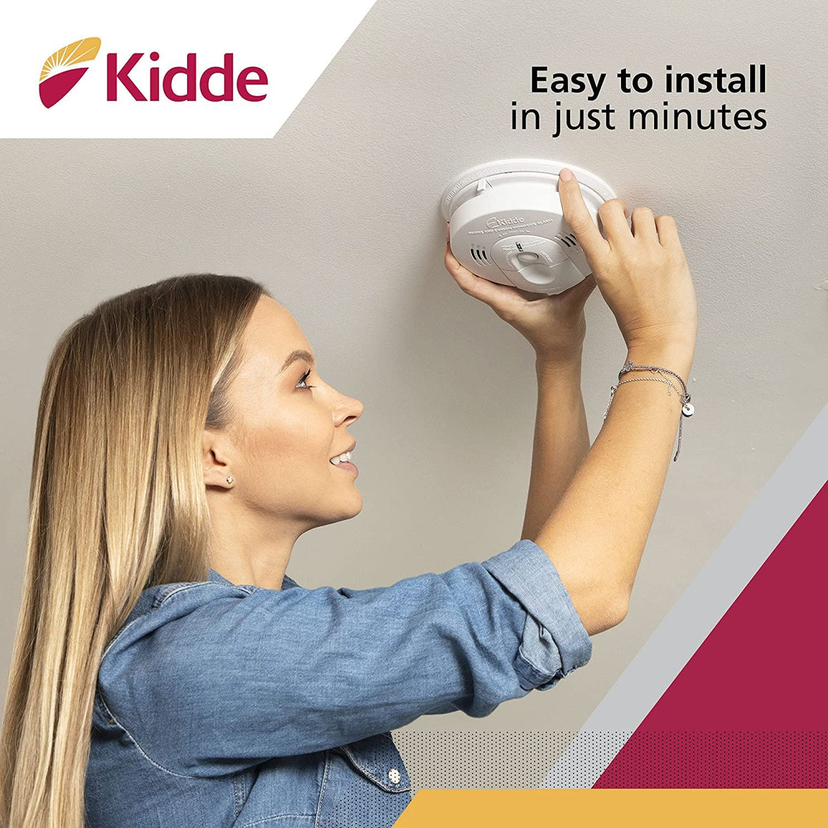 Kidde 4 / 4 Pack / White Combination Smoke & Carbon Monoxide Detectors