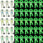 50 Pack Glow in the Dark Mini Astronaut Figurines Luminous Spaceman Toys for for Valentines Classroom Gift Easter Egg Stuffers Space Party Piñata Kids Prize