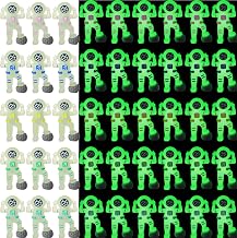 50 Pack Glow in the Dark Mini Astronaut Figurines Luminous Spaceman Toys for for Valentines Classroom Gift Easter Egg Stuffers Space Party Piñata Kids Prize