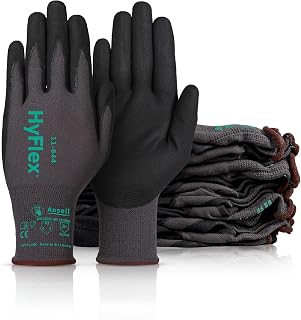 Ansell HyFlex Multi-Purpose Touchscreen Work Gloves with Aerofit Precision Comfort Technology