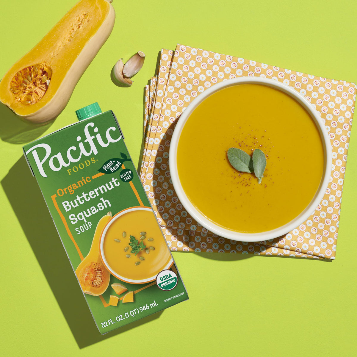 Organic Butternut Squash Soup by Pacific Foods – 32 Fl Oz (Pack of 12), Pack of 12