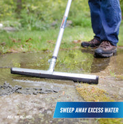 Professional AquaFlex Uneven Surface Floor Squeegee by UNGER – 18" (Pack of 10), Rubber, Black, Pack of 10, Model DW18
