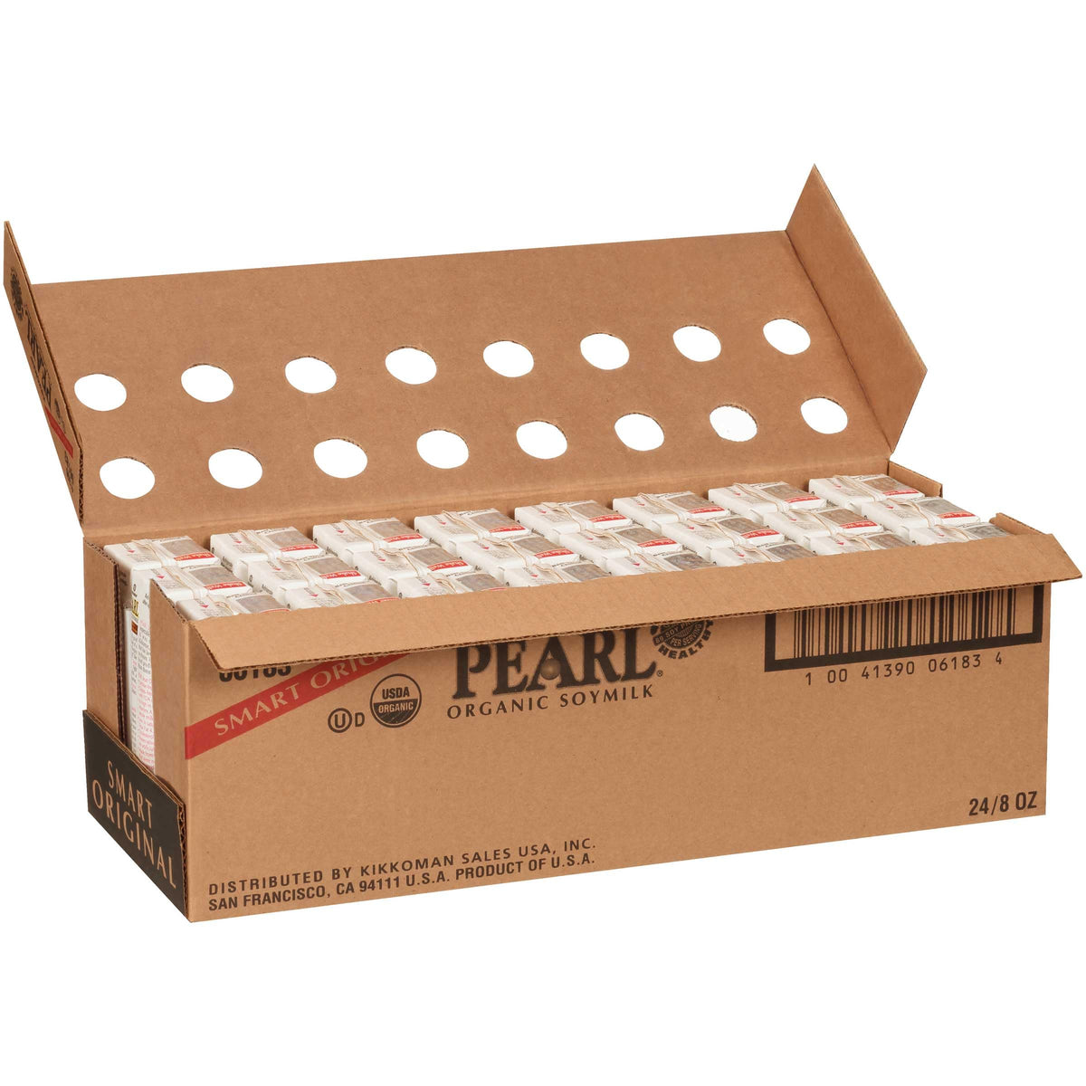 Pearl Vanilla Soymilk by Kikkoman – 8 Fl Oz (Pack of 24), Pack of 24, Model FSE, Soymilk, Vanilla, Smart, Organic