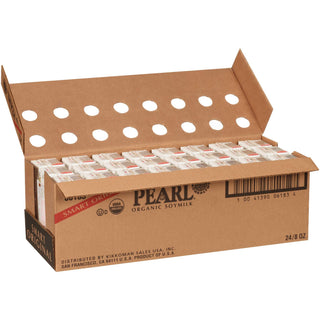 Pearl Vanilla Soymilk by Kikkoman – 8 Fl Oz (Pack of 24), Pack of 24, Model FSE, Soymilk, Vanilla, Smart, Organic