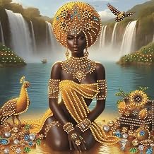 Lakeside Black Beauty Special Shaped 5D DIY Partial Drill Diamond Art Kit