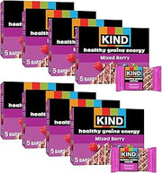 KIND Healthy Grains Energy Bars, Mixed Berry, Gluten Free, Healthy Snacks, 19g Whole Grains, 40 Count
