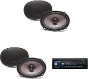 Alpine UTE-63BT Bluetooth® Multimedia Receiver (Does Not Play CDs) with 2 Pairs SXE-6926S 6x9 Coax Speakers