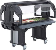 Cambro VBR5110 5' Versa Food Bar with Standard Casters Black Case of 1