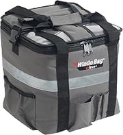 Winco 12" Gray Insulated Food Delivery Bag, Small