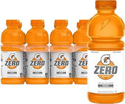 Gatorade Thirst Quencher Zero Sugar Sports Drink, Orange, 20oz Bottles, 8 Pack, Electrolytes for Rehydration