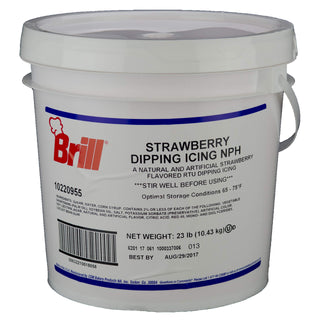 Strawberry Dipping/Icing 23 lb by Brill – Commercial Grade