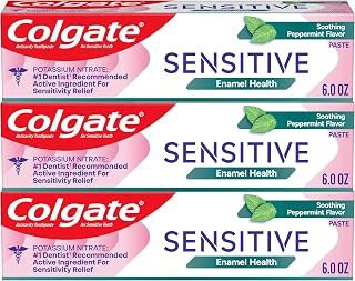 Colgate Sensitive Enamel Health Toothpaste for Sensitive Teeth, 3 Pack, 6oz