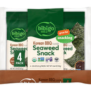 Organic Korean BBQ Flavored Seaweed Snacks by bibigo – 0.16 Ounce (Pack of 4), Pack of 4