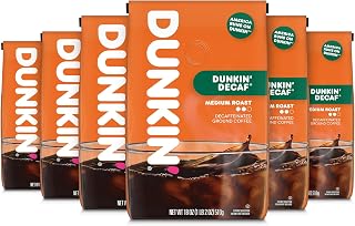 Dunkin' Dunkin’ Decaf Medium Roast Ground Coffee, 18 Oz. Bags (Pack of 6)