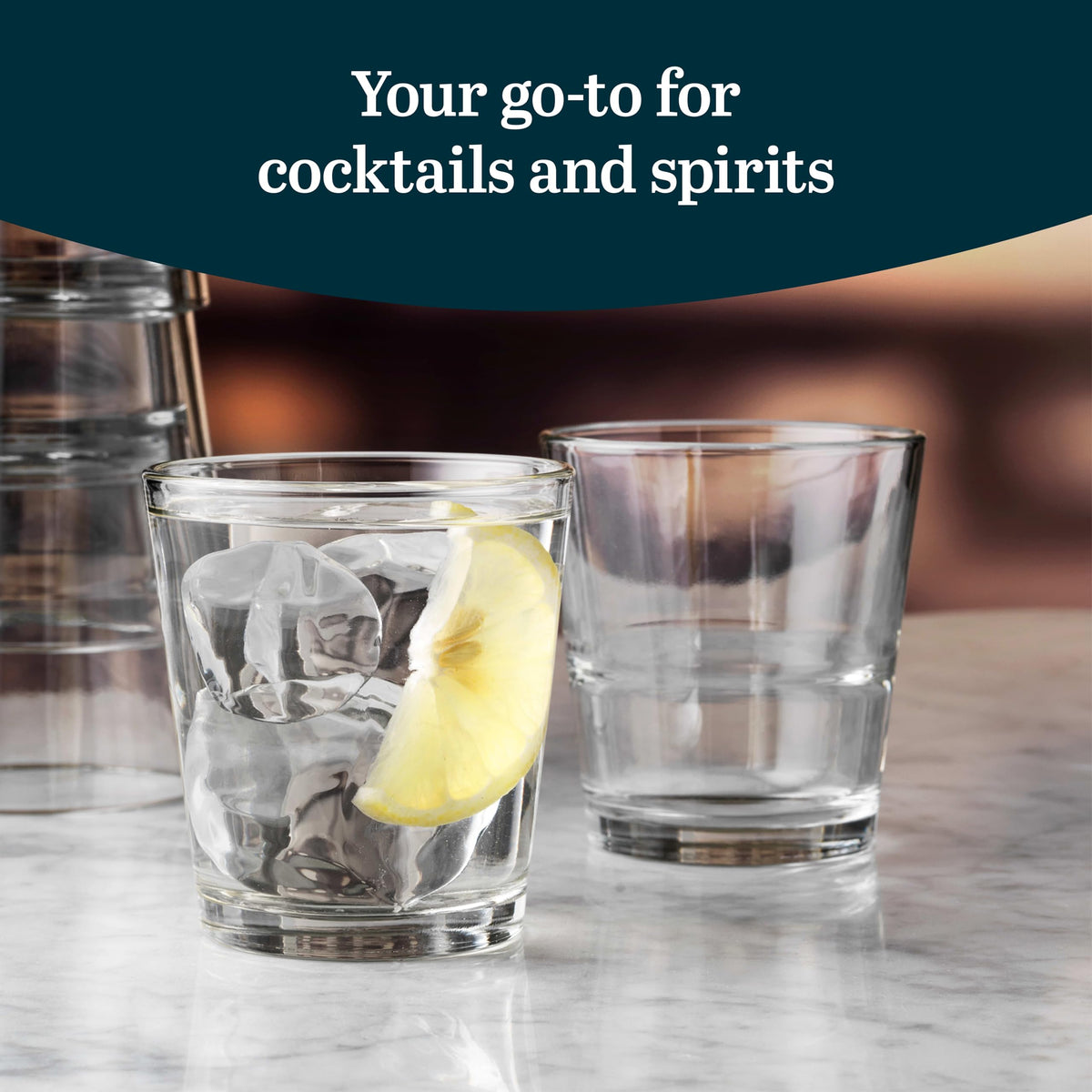 Libbey Stacking Rocks / 9 oz / Modern Tumblers & Water Glasses