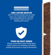 SPARTA 1 / 24 Inches (Pack of 1) / Tan/Brown Push Brooms