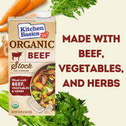 Organic Beef Stock by Kitchen Basics – 32 Ounce (Pack of 12), No Color, Pack of 12, Model HV1846419