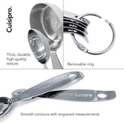Measuring Cup & Spoon Set SS by Cuisipro – Medium, 0.24 liters_per_day, Stainless Steel, Model 747143