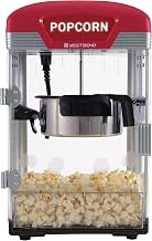 West Bend Theater Crazy Popcorn Machine, Nonstick Kettle, 4 Qt., Red | West Bend Theater Crazy Popcorn Machine, Stir Rod Oil Popping, Nonstick Popcorn Kettle, Measuring Cup and Spoon, 4 Qt., Red
