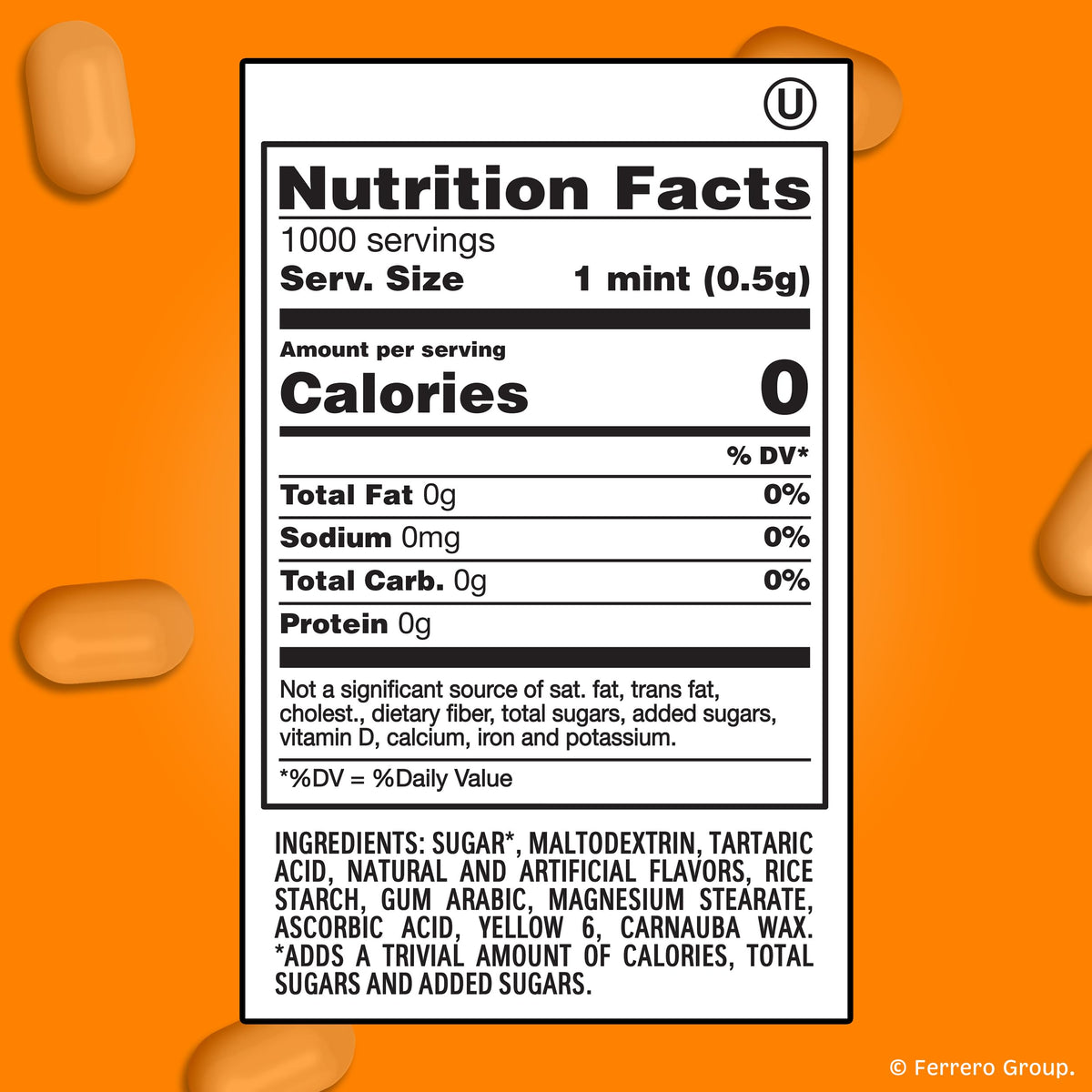 Bulk Orange Refill Bag by Tic Tac – 17.2 Ounce (Pack of 1), B+329, Model 00009800009039