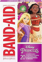 BAND-AID Brand Adhesive Bandages, Disney Princesses, Assorted, 20 Count