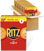 Ritz Original Crackers, Snacks for Kids and Adults, Family Size, 6 Boxes