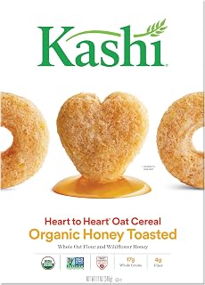 Kashi Heart To Heart Honey Toasted Oat Cereal, 12-Ounce Boxes (Pack of 6)