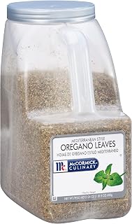 McCormick Culinary Mediterranean Style Oregano Leaves, 1.5 lb - One 1.5 Pound Container of Dried Oregano Leaves, Best on Pizza, Soup, Greek Salads, Grilled Chicken and More