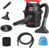 Shop-Vac 1.5 Gallon 2.0 Peak HP Wet/Dry Vacuum, Mini, 5430151 | Small & Portable Shop Vacuum with Attachments, for Garage, Car, Home and Pet