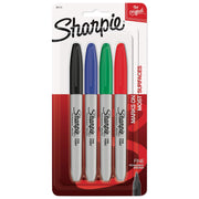 Sharpie 4 Count (Pack of 1) / Assorted Colors / Permanent,Fine Categories