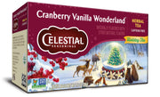 Celestial Seasonings Cranberry Vanilla Wonderland / 18 Count (Pack of 6) / Natural Herbal