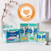 Panty Liners for Women Premium Cotton Liners 200 Count by Always – Regular, Cotton