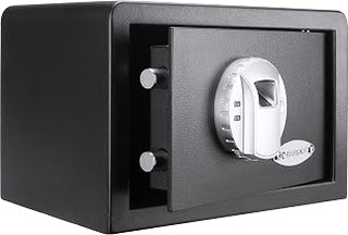 BARSKA AX11620 Biometric Fingerprint Mini Security Home Safe Box 0.29 Cubic Ft, Black, 12" x 8" x 7.75"