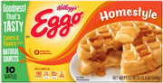 Kelloggs Eggo Homestyle Waffles by Kellogg's Special K – 12.3 Ounce (Pack of 8), brown, Pack of 8