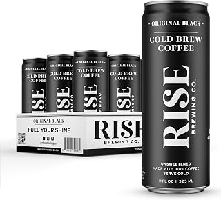 RISE Brewing Co. Rise Brewing Co Organic Original Black Nitro Cold Brew Coffee, 11 FZ