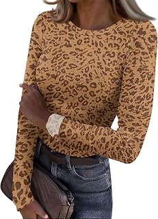 Underscrub Long Sleeve Women Comfy Knit Tops Funny Graphic Pattern Shirts