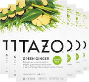 TAZO Tea Bags, Green Tea, Green Ginger, 20 Count (Pack of 6)
