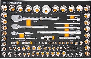 GEARWRENCH 83 Piece 1/4, 3/8", 1/2" Drive 90T SAE/mm Mechanics Set | 86529